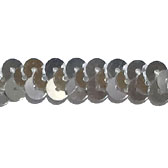 1 soros elasztikus flitterbortni, 1 cm széles - SILVER